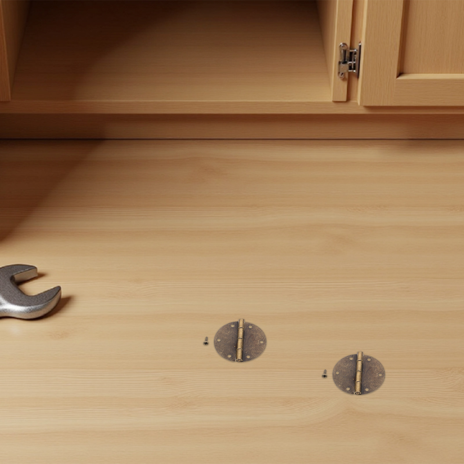Woodworking Kitchen Projects - 10Pcs Vintage Cabinet Door Hinge Round
