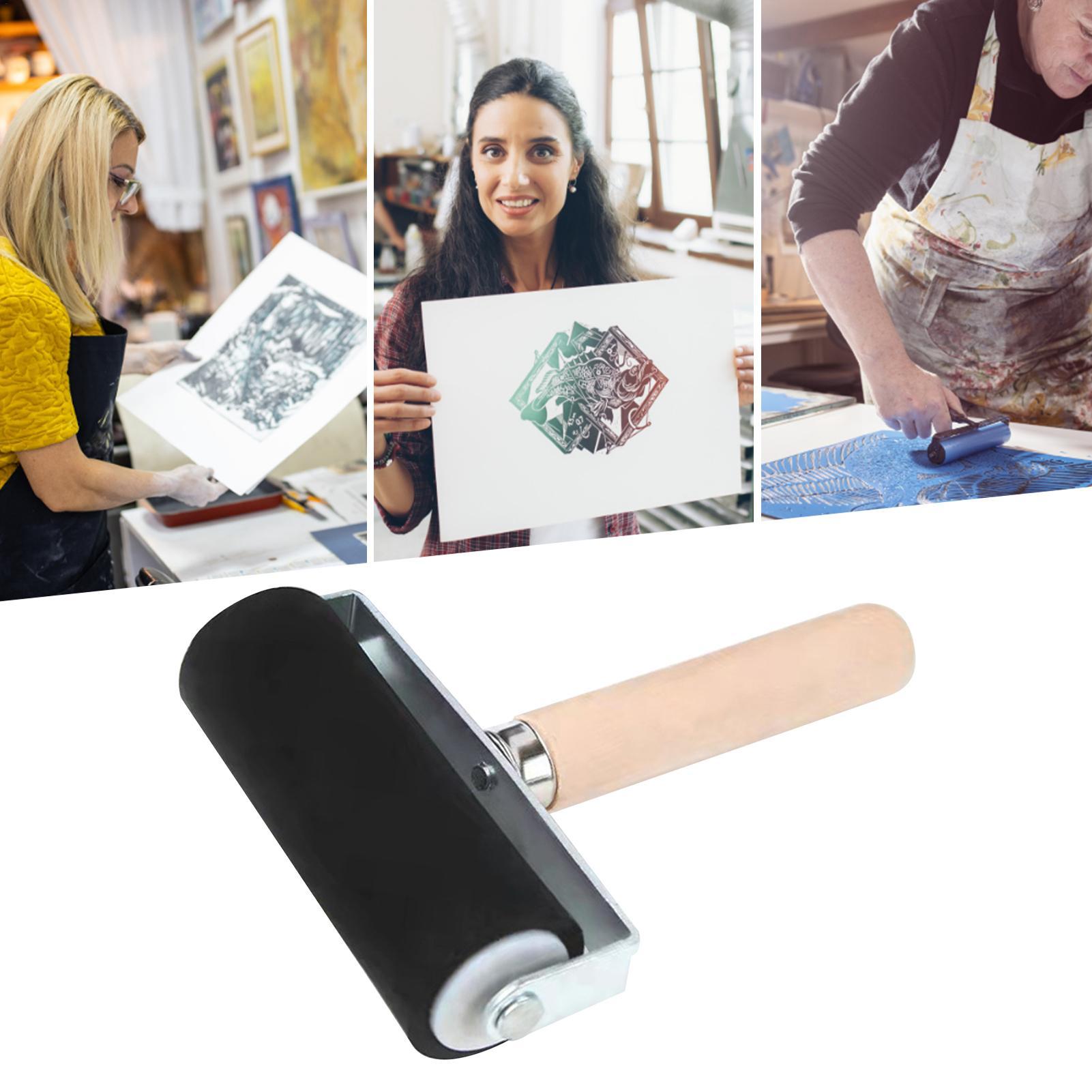 Woodworking Projects Art - 1PC Professional Rubber Roller Ink Painting