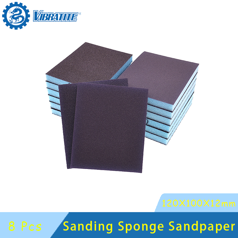 Woodworking Veneer - 100X120X12mm Sanding Sponge Sandpaper 8 Pcs