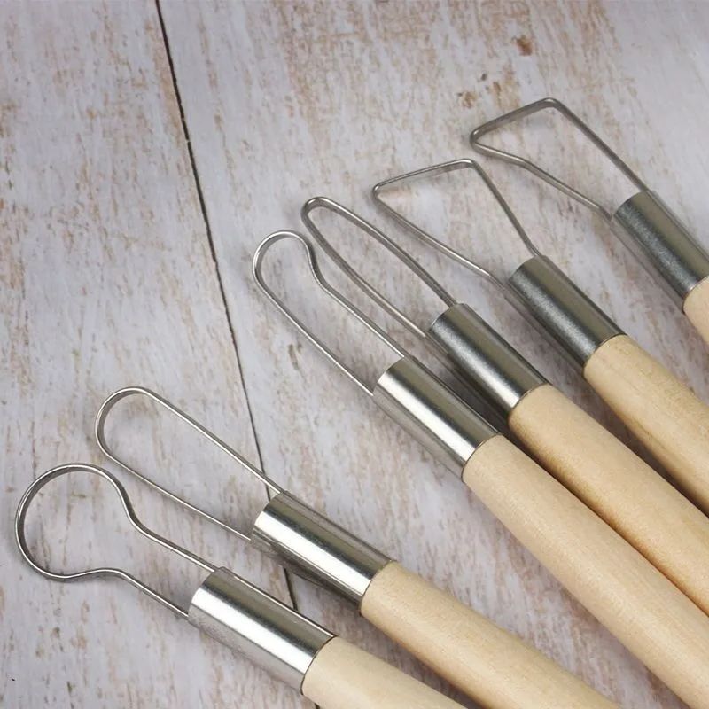 Woodworking Veneer Cutter - 6 Pcs Steel Hoop Molds Scraper