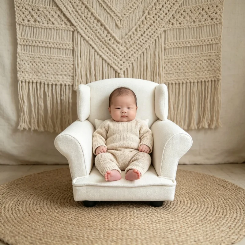 Woodworking Veneer - Baby Photoshoot Sofa Chair Bed Newborn