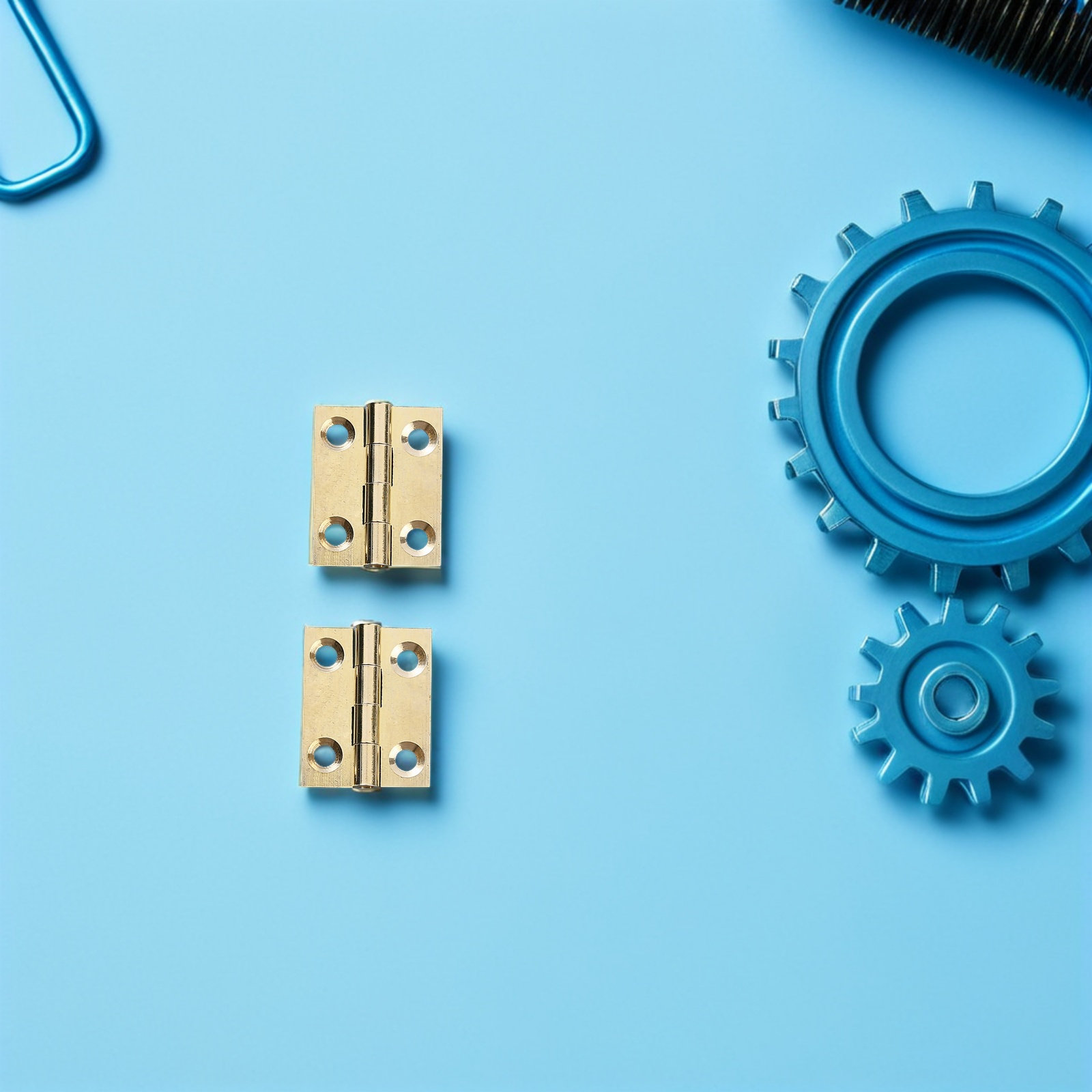 10Pcs Brass Cabinet Door Hinge - Woodworking Kitchen Projects 评论和价格
