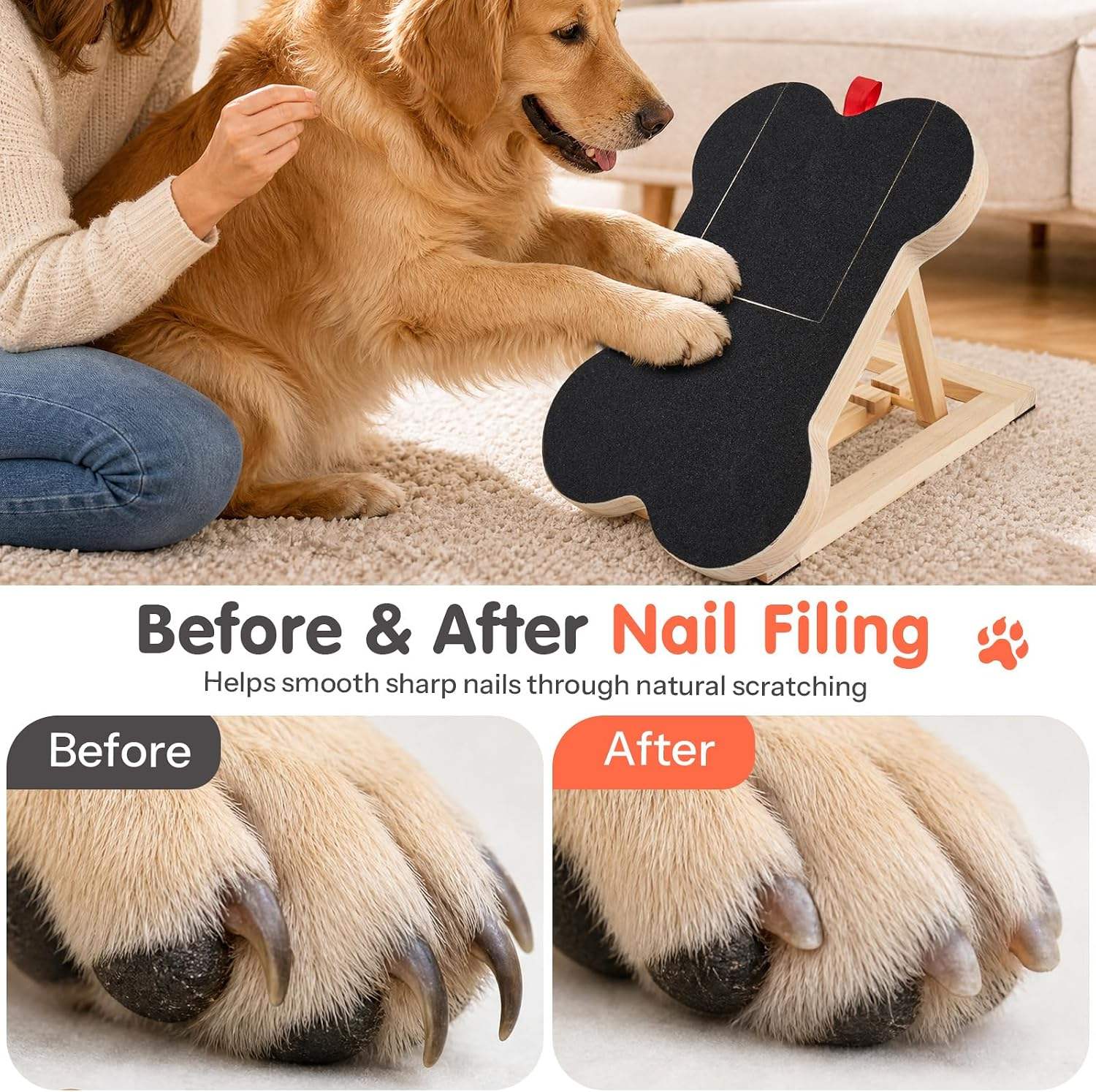 Wooden Dog Nail Scratch Board  - Woodworking File 评论和价格
