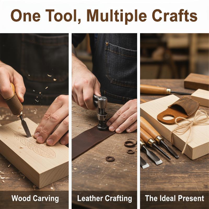 Cowhide Knife Sharpening Finge - Woodworking Kitchen Projects 评论和价格