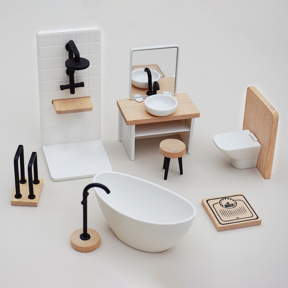 1:12 Dollhouse Simulation Bath - Woodworking Veneer 评论和价格