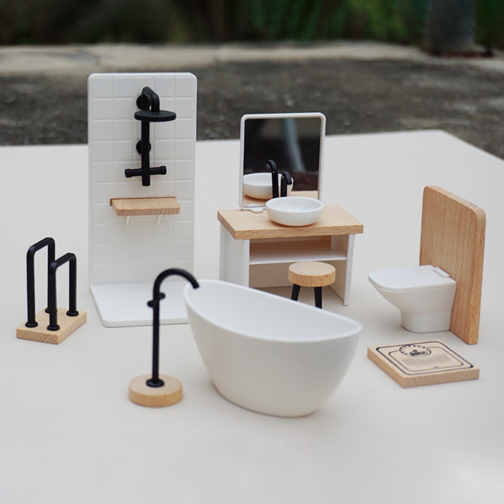 1:12 Dollhouse Simulation Bath - Woodworking Veneer 评论和价格