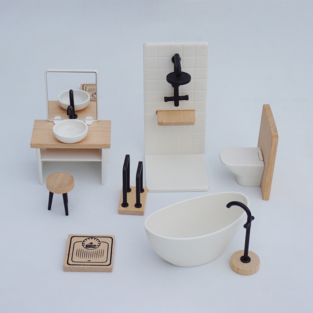 1:12 Dollhouse Simulation Bath - Woodworking Veneer 评论和价格