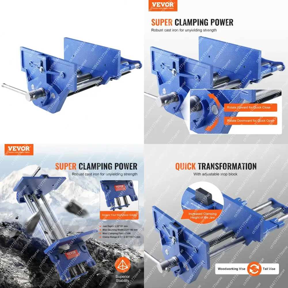 13 Inch Heavy-Duty Cast Iron W - Woodworking Quick Release Vise 评论和价格