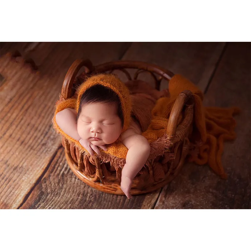 Baby Rattan Basket Newborn Pho - Woodworking Veneer 评论和价格