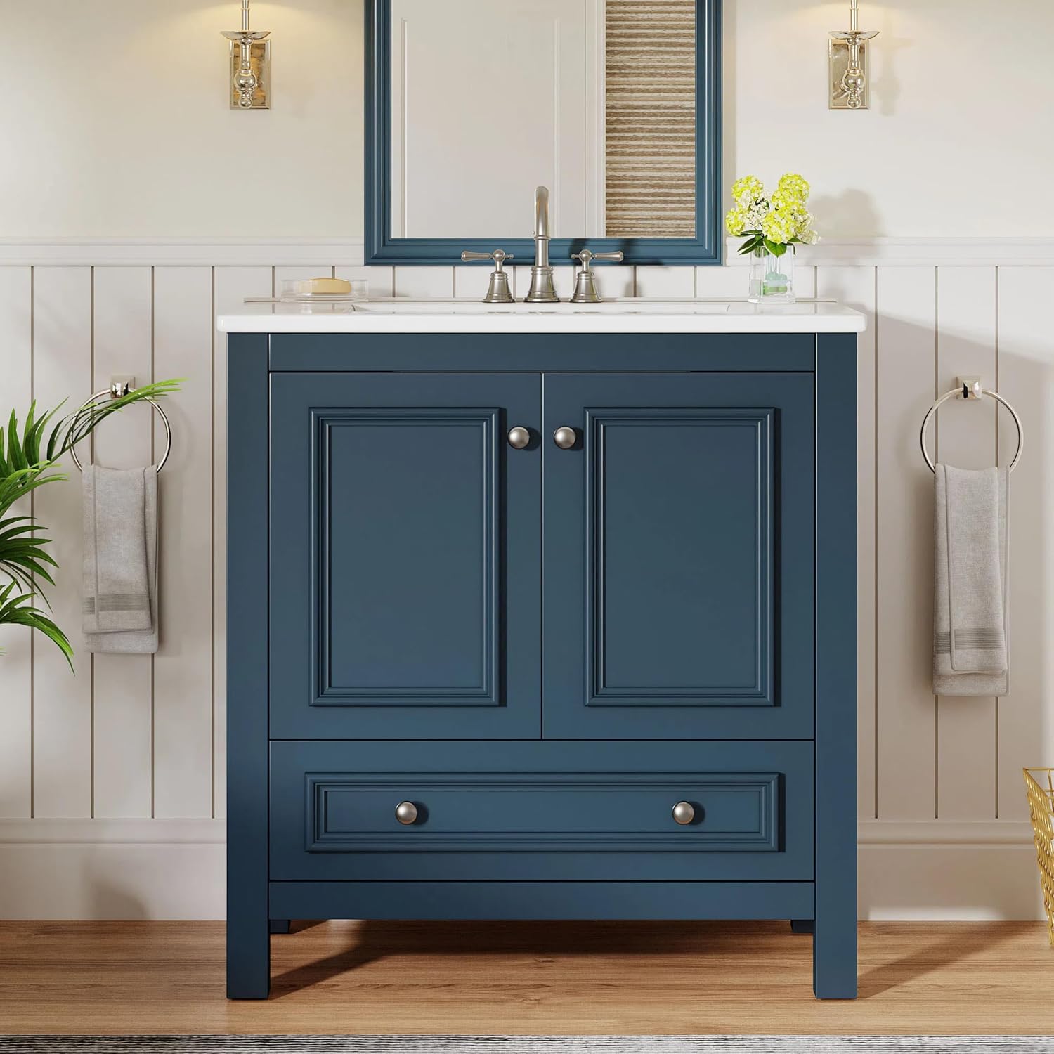 30 Inch Freestanding Bathroom  - Woodworking Veneer 评论和价格