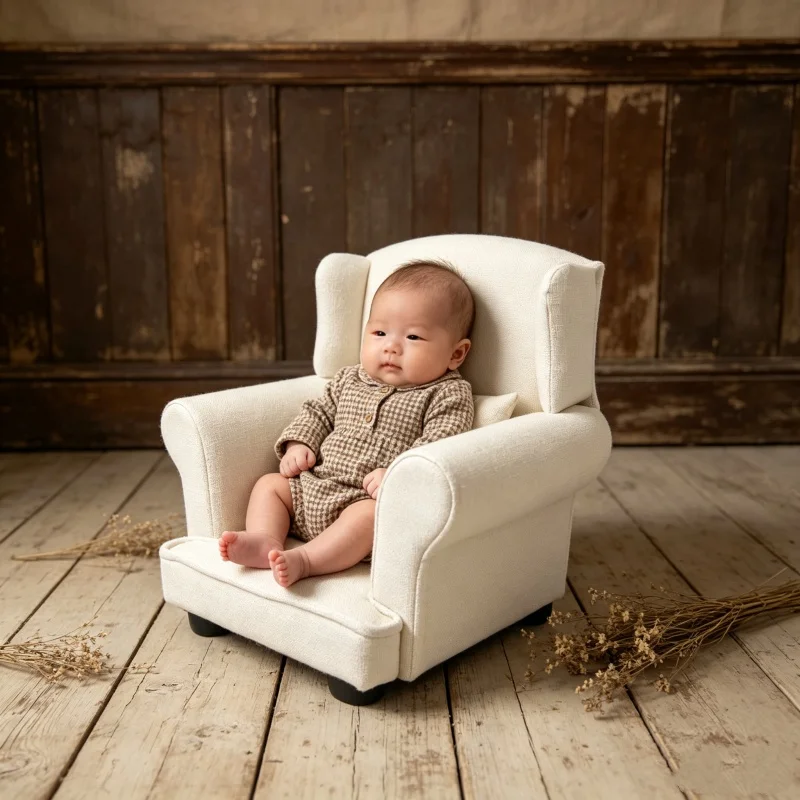 Baby Photoshoot Sofa Chair Bed - Woodworking Veneer 评论和价格