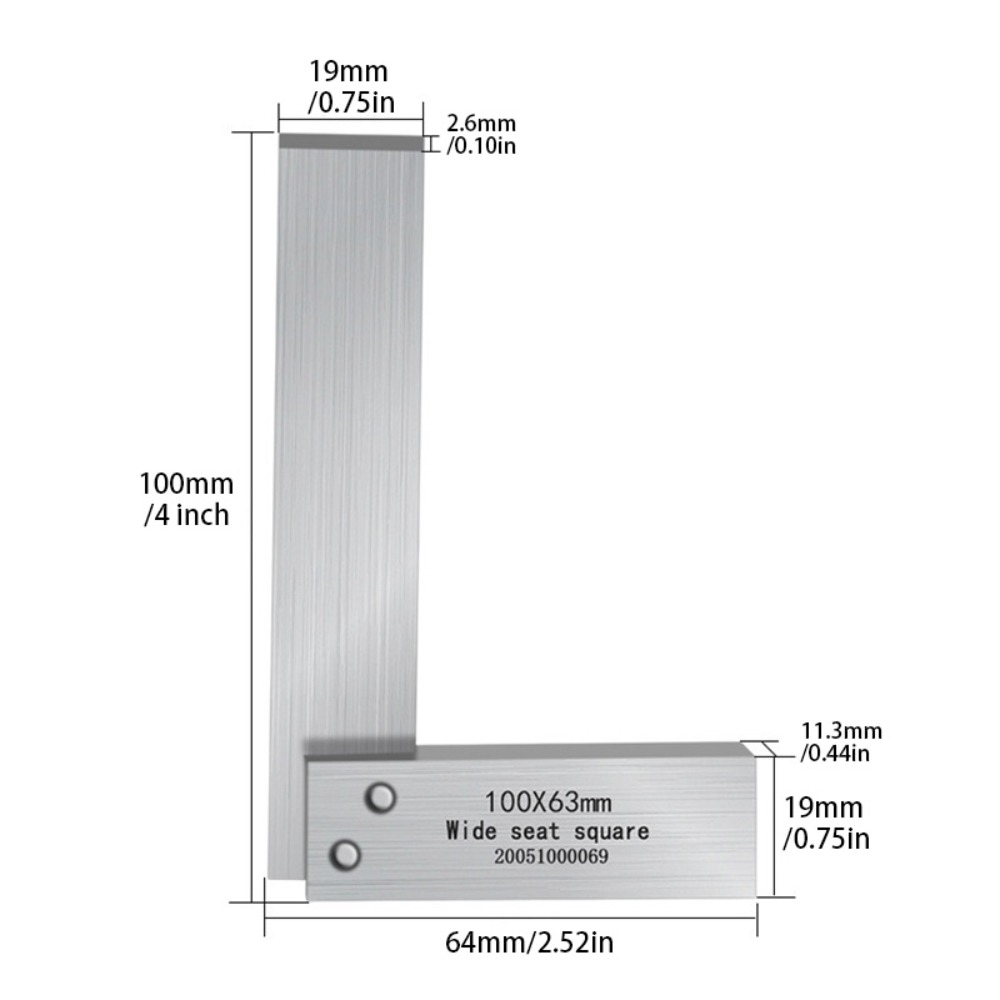4-Inch 90-Degree Angle Ruler,  - Woodworking Hardware 评论和价格